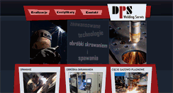 Desktop Screenshot of dpswelding.pl